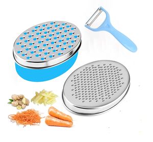 Râpe à fromage zesteur d'agrumes et de citron avec récipient de stockage des aliments et couvercle-Parfait pour les fromages durs au parmesan ou au cheddar doux, le gingembre - Product Image 2