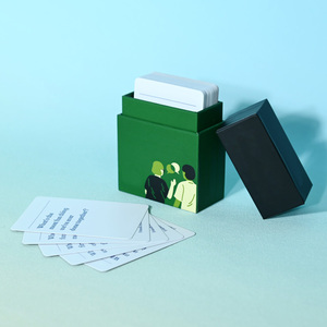 Juego personalizado Trading Scratch Flash Thick Business <span class=keywords><strong>Tarot</strong></span> Letter BoxImpresión de papel personalizada Tarjeta de afirmación de impresión - Product Image 2