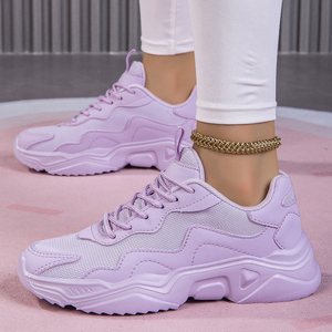 Женские повседневные дышащие легкие кроссовки на платформе с увеличением роста, комфортные, модные, с закрытым носком - Product Image 2