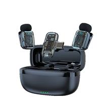 Mini microphone pour téléphone, à clipser, sans fil, plug-and-play, miniature, micro-cravate, pour interview, vlogging, professionnel, compact