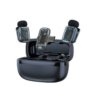 Mini micrófono para teléfono, con clip, inalámbrico, Plug and Play, micrófono de solapa en miniatura, para entrevistas, vlogging, profesional, compacto - Product Image 1