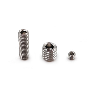 DIN 916 Metric Hex đầu Grub Bộ ốc ví<span class=keywords><strong>t</strong></span> thép không gỉ 316 ổ cắm Bộ Lớp 4 Nickel tráng - Product Image 1