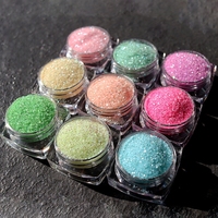MyBeautyNails vente en gros, en vrac Kg pot de sucre paillettes ongles blanc noir néon couleur Pastel Nail Art sucre poudre pour ongles