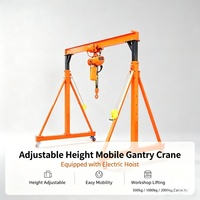 Grue portique mobile sans rail, réglable en hauteur, pour le transport de marchandises, capacité 12,5 tonnes à 20 tonnes, pour atelier