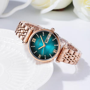 Reloj de Cuarzo para Mujer con Correa de Acero con Diseño de Escamas de Diamante, Diseño Personalizado de Fábrica, Resistente al Agua - Product Image 6