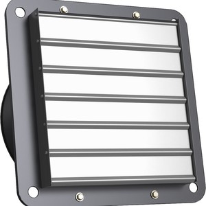Ventilateur axial 12 pouces à pales en plastique, roulement à manchon, noir, montage mural, pour ventilation de cuisine - Product Image 2