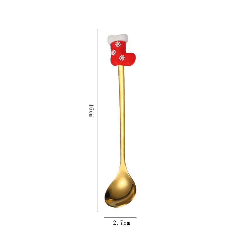 Cuillère à bas de Noël [Or]