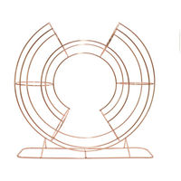 Support de présentation de fruits en métal pour la maison, panier de rangement, finition chromée, distributeur de fruits, support de présentation de fruits