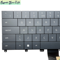 Keyboard Laptop UK Backlit Baru untuk DELL 16 Premium DA16250 XPS 16 9640 Versi AI Original Baru Dengan Tombol Enter Besar