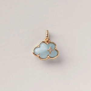 Ciondoli YML& Vintage in Ottone con Zirconia, Placcati Oro 18K, a Forma di Nuvola, Fiore, <span class=keywords><strong>Rondine</strong></span> e Cuore, con Conchiglia di Abalone - Componenti Fai da Te - Product Image 6