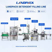 Machine de remplissage industrielle multi-têtes pour liquides époxy, nettoyants WC et détergents lessiviels