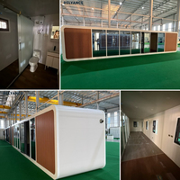 RELYANCE Apple Cabin Lit superposé Cuisine compacte Douche extérieure Économie d'énergie Cabine double Terrasse Maison modulaire préfabriquée Vente chaude