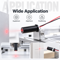 Module laser à point ZhonNa 7,5x21mm 635nm 5mW 3V/5V pour alignement de roues métalliques, équipement laser commercial, pièces certifiées CE RoHS