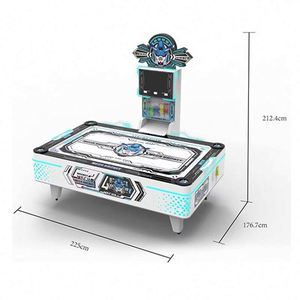 Air Hockey Foosball Combination Game Table With Rotating Power Design for Family Basement Entertainment Supplier - Product Image 4