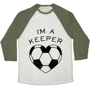 Maglietta da baseball I'm a Keeper (Baseball Tee) Maglietta da baseball unisex in tessuto tri-blend - Product Image 5