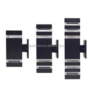 スクエアアルミニウム屋外屋内IP65防水E27GU10アップダウンウォールライト - Product Image 5