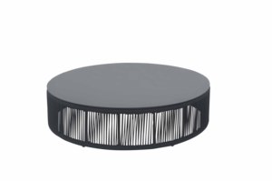 Mesa auxiliar redonda para café con <span class=keywords><strong>cuerda</strong></span> tejida, muebles de exterior modernos para <span class=keywords><strong>restaurante</strong></span> y hotel - Product Image 5