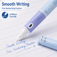 Stylo plume effaçable à pointe rétractable KAIX, vente en gros, avec cartouche d'encre remplaçable, idéal pour l'écriture scolaire des étudiants