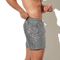 Logo personnalisé fabricants de gros maillots de bain imprimé planche de surf tissu en nylon à séchage rapide pour hommes concepteur shorts de bain troncs