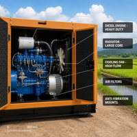 Genset Diesel ATS 3 Fasa Silent 25kVA 37.5kVA 50kVA 62.5kVA 75kVA 125kVA 150kVA 250kVA Pembangkit Listrik