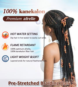 Cabello Sintético Kanekalon Preestirado Para Trenzas Ez Braid Expression Al Por Mayor - Product Image 2