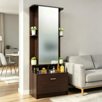 Miroir de coiffeuse de style français, moderne et luxueux, en bois durable, pour chambre à coucher, application maquillage