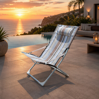 Chaise pliante inclinable portable réglable pour le camping, le jardin et la plage