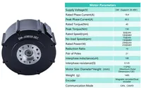 DM-J10010-2EC 24V 48Nm Moteur servo articulé sans balais à aimant permanent à couple élevé, actionneur pour exosquelette humanoïde, étanche et compact