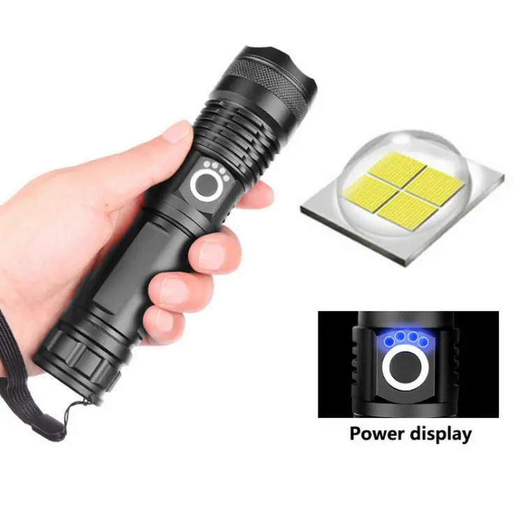 Outdoor The Strong Light Laser Hunting Emergency Aluminum Rechargeable Tactical Led Torches Flashlights