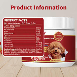 Stock Advance Friandises à Mâcher Souples Anti-Puces et <span class=keywords><strong>Tiques</strong></span> pour Chiens, Réduit les Démangeaisons et la Chute de Poils avec Huile de Coco et Supplément de Neem - Product Image 4