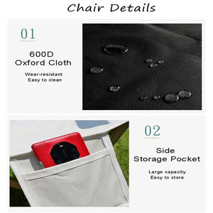 ชุดโต๊ะและเก้าอี้พับได้พกพา Woqi สำหรับตั้งแคมป์ 4 ที่นั่ง สีเขียวอ่อน ผ้า Oxford โครงอะลูมิเนียม เฟอร์นิเจอร์สำหรับใช้งานกลางแจ้ง - Product Image 4