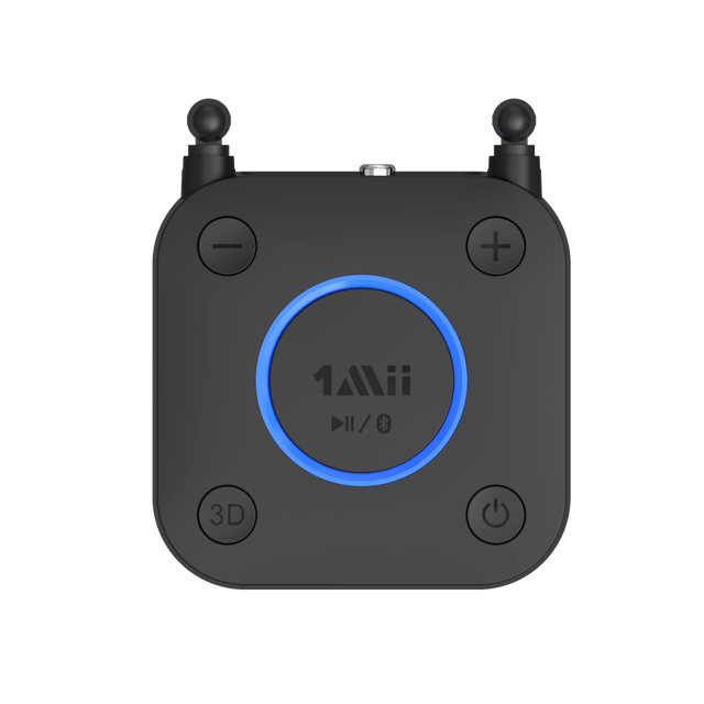 1Mii B06Pro Stereo Receiver With 3D Surround & AptX-LL/HD 164ft Bluetooth Adapter Hi-Fi Bluetooth 5.1 Audio Receiver for Speaker