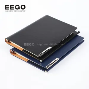 High Quality Lluxury Office Organizer Diary 6 Rings Budget Binder Business Pu Leather Loose Leaf Notebook With Cash Envelops