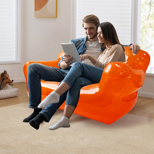 Cama Inflable Doble Plegable Personalizada al por Mayor, Cama de Aire de PVC Grueso, Muebles para Acampar al Aire Libre - Product Image 5