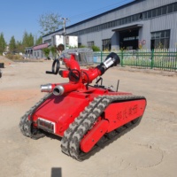 Robot de lutte contre les incendies intelligent sur chenilles, équipement de sauvetage industriel antidéflagrant, télécommande 150 m, garantie 1 an, certifié