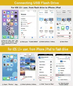 Adattatore USB 3.0 femmina OTG per iPhone 13 12 11 Pro XS Max XR X 8 Plus 7 6s iPad U Disk Lighting adattatore da maschio a USB 3.0
