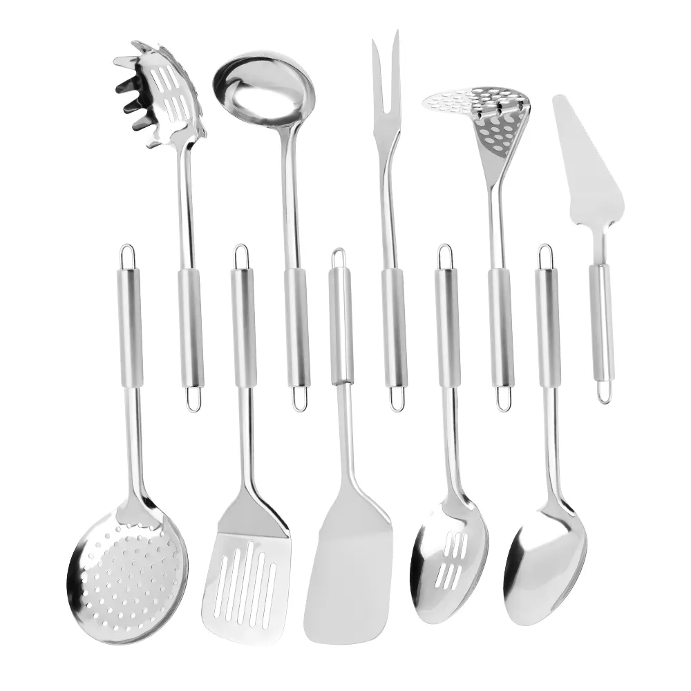 Hotel utensili da cucina produttori Private Label in acciaio inox minimalista cucina cucina utensili Set