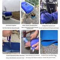 Tanque Flexible Plegable de PVC/TPU Personalizado de Fábrica, de 100 a 10000 Litros, para Almacenamiento de Agua, para Agricultura y Transporte