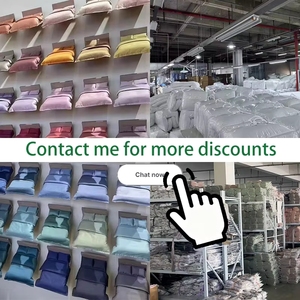 高档婚礼床上用品四件套，房间床单和被套，嫁妆，亮红色 - Product Image 6