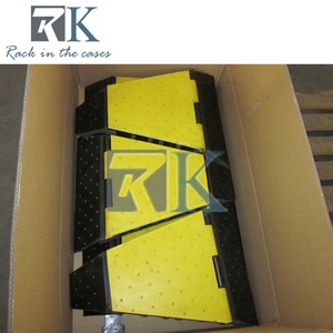 Rampe de protection de câbles à prix abordable, en caoutchouc, avec couvercle jaune en caoutchouc, pour usage extérieur et intérieur - Product Image 6