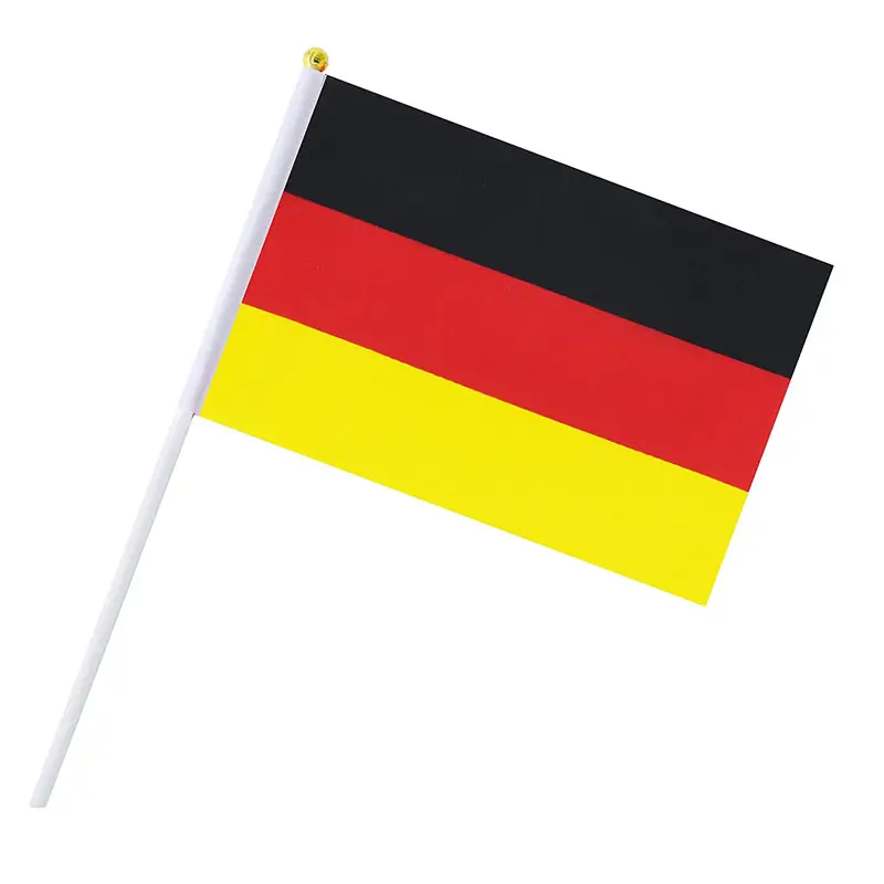 Mini deutsche National Country Flagge Hand Stick Flags benutzer definierte Sport Deutschland Hand Waving Held Flagge