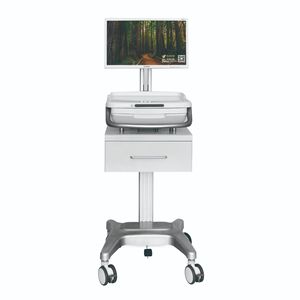 Slimme Ziekenhuis Werkstation Trolley Geïntegreerde Monitor Plank Duurzame Structuur Voor Klinische Gegevensverwerking En Diagnose - Product Image 4