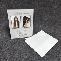 Présentoir de table en carton papier personnalisé avec chevalet en carton panneau publicitaire pour la promotion du magasin de perruques et de cheveux
