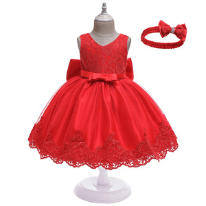 <span class=keywords><strong>Robe</strong></span> <span class=keywords><strong>longue</strong></span> en dentelle avec nœud pour filles, tenue de soirée, pour fête d'anniversaire et mariage,, de bonne qualité - Product Image 6