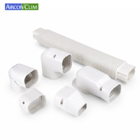 Cache-câbles décoratif GG pour climatiseur, 2m, anti-UV, en PVC, pour dissimuler les conduites de mini-split, outils de finition pratiques