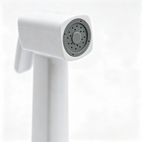 Metalique 210058-W Putih Desain Ergonomis Portabel ABS Pistol Semprot Tekanan Tinggi Genggam untuk Toilet Bidet Kamar Mandi Keran Kesehatan