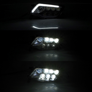YongJin Driving lamp Phare LED noir avec ange blanc pour honda <span class=keywords><strong>pioneer</strong></span> 500/700/1000 - Product Image 5