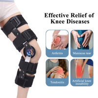 Attelle d'immobilisation de genou articulée orthopédique stabilisateur d'articulation de charnière de jambe de récupération médicale pour la rééducation du coude