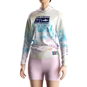 Camiseta de Pesca de Manga Larga con Capucha para Mujer, de Poliéster, de Secado Rápido, con Protección UV y Sublimación de Logotipo Personalizado - Product Image 5