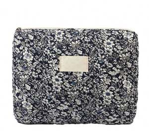 Bolsa de Maquillaje Acolchada de Diseño, Bolsa de Cosméticos Reciclada y Bonita para Mujer - Product Image 3